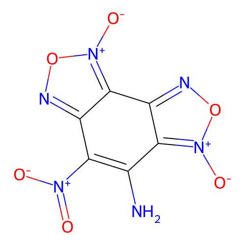 5-Nitrobenzo[1,2-c:3,4-c']bis[1,2,5]oxadiazol-4-amine 3,8-dioxide structure