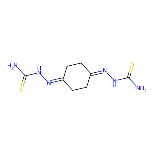 [[4-(Carbamothioylhydrazinylidene)cyclohexylidene]amino]thiourea structure