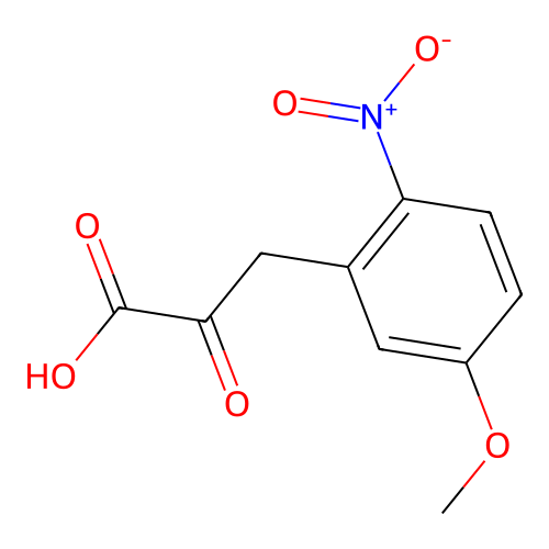 3-(5-甲氧基-2-硝基苯基)-2-氧代丙酸 structure