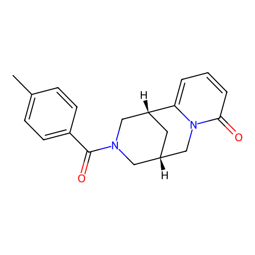 1,5-Methano-8H-pyrido[1,2-a][1,5]diazocin-8-one, 1,2,3,4,5,6-hexahydro-3-(4-methylbenzoyl)-, (1R)- structure
