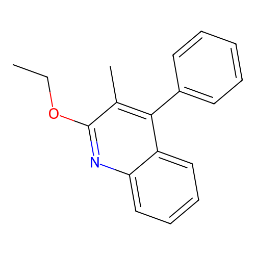 2-Ethoxy-3-methyl-4-phenylquinoline structure