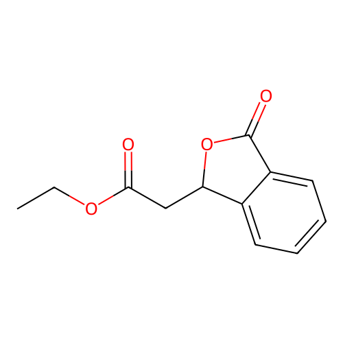 Ethyl (3-oxo-1,3-dihydro-2-benzofuran-1-yl)acetate structure