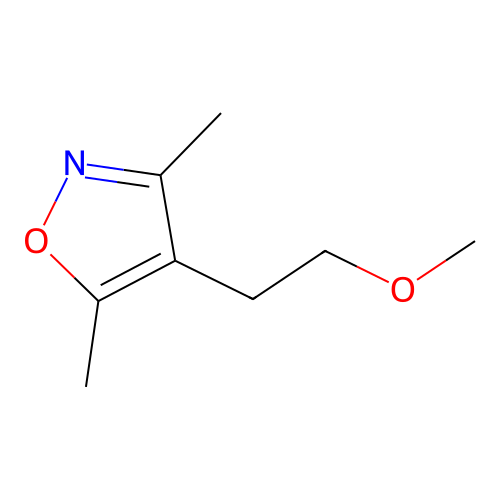 Isoxazole, 4-(2-methoxyethyl)-3,5-dimethyl-(9CI) structure