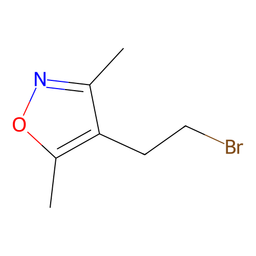 4-(2-Bromoethyl)-3,5-dimethylisoxazole structure