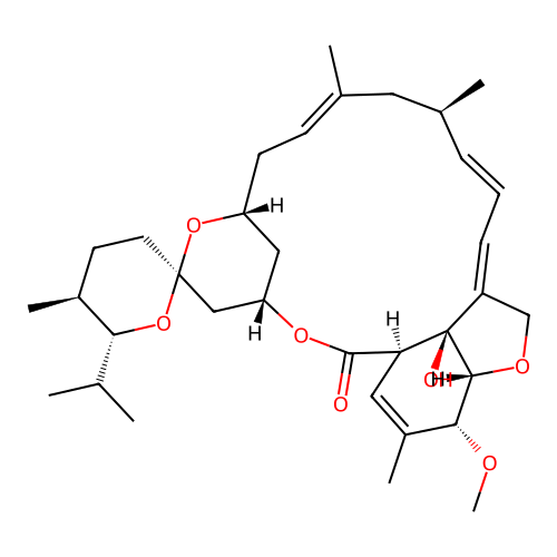 Milbemycin B, 28-deoxy-6,28-epoxy-25-(1-methylethyl)-, (6R,25R)- structure