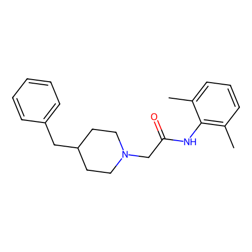 2-(4-benzylpiperidin-1-yl)-N-(2,6-dimethylphenyl)acetamide structure