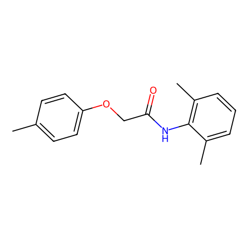 N-(2,6-dimethylphenyl)-2-(4-methylphenoxy)acetamide structure