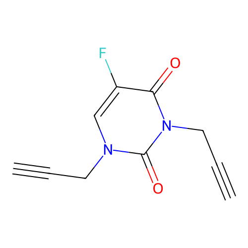 5-fluoro-1,3-di(prop-2-yn-1-yl)pyrimidine-2,4(1H,3H)-dione structure