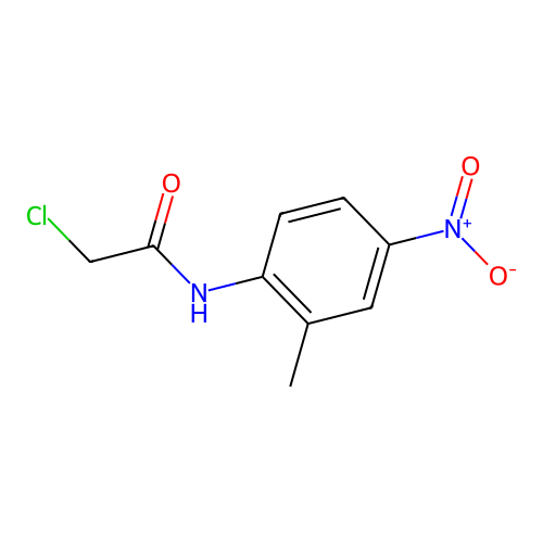 2-chloro-N-(2-methyl-4-nitrophenyl)acetamide structure