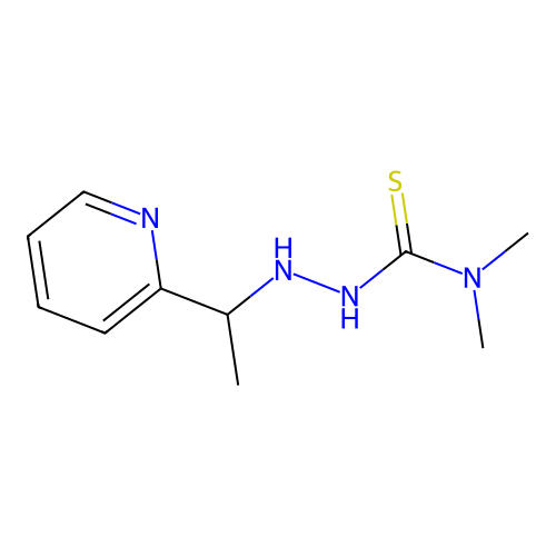 Hydrazinecarbothioamide, N,N-dimethyl-2-(1-(2-pyridinyl)ethyl)- structure