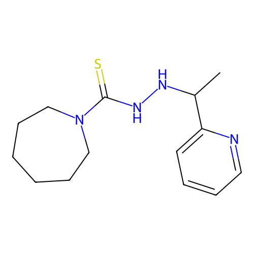 N'-[1-(2-pyridyl)ethyl]azepane-1-carbothiohydrazide structure
