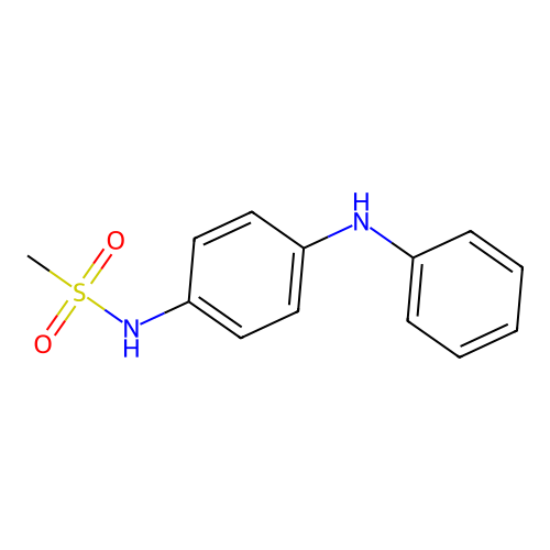N-(4-anilinophenyl)methanesulfonamide structure