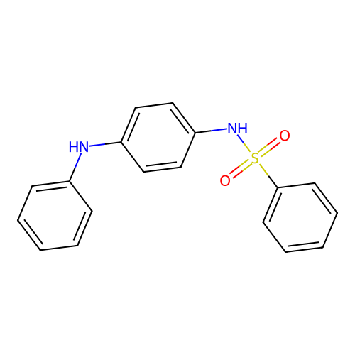 N-[4-(phenylamino)phenyl]benzenesulfonamide structure