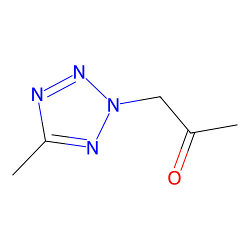 1-(5-Methyltetrazol-2-yl)propan-2-one structure
