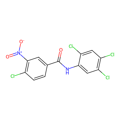 4-Chloro-3-nitro-N-(2,4,5-trichlorophenyl)benzamide structure