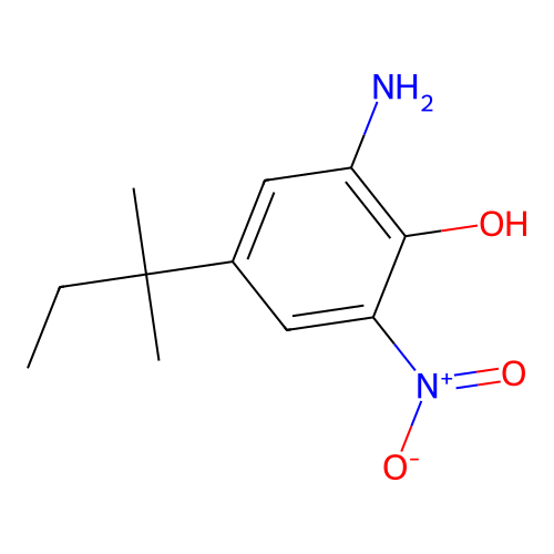 2-Amino-6-nitro-4-(tert-pentyl)phenol structure