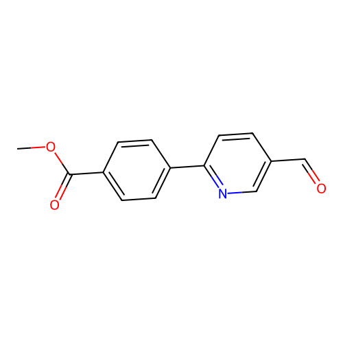 Methyl 4-(5-formyl-2-pyridinyl)benzenecarboxylate structure
