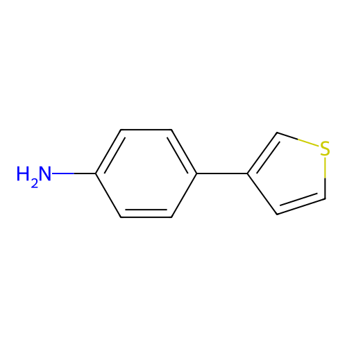 4-(Thiophen-3-yl)aniline structure