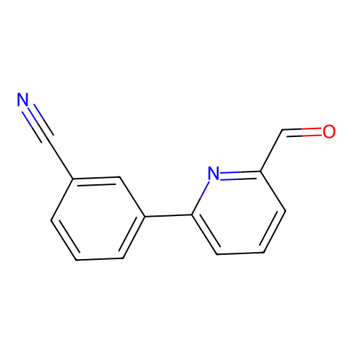 3-(6-Formylpyridin-2-yl)benzonitrile structure