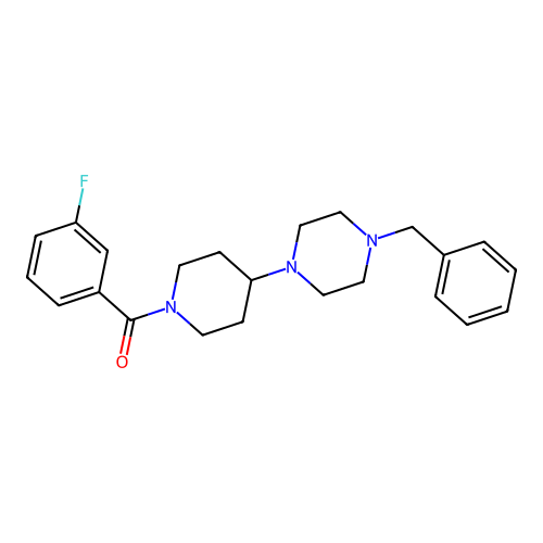 [4-(4-Benzylpiperazin-1-yl)piperidin-1-yl]-(3-fluorophenyl)methanone structure
