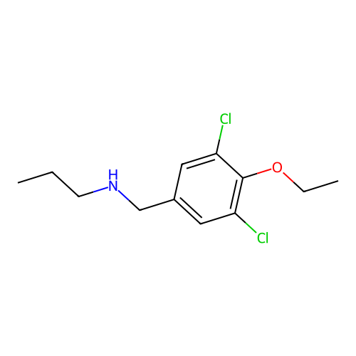 N-(3,5-dichloro-4-ethoxybenzyl)-N-propylamine structure