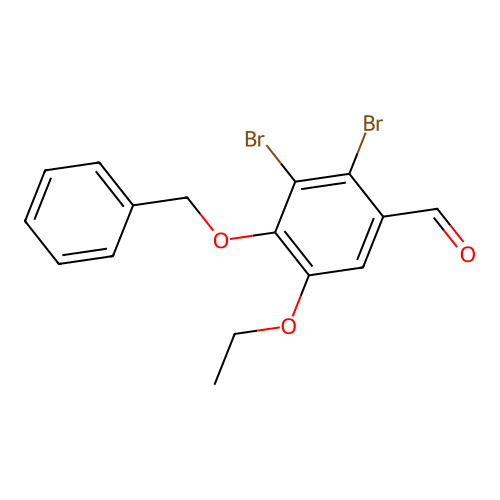 4-(Benzyloxy)-2,3-dibromo-5-ethoxybenzaldehyde structure