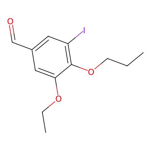 3-Ethoxy-5-iodo-4-propoxybenzaldehyde structure