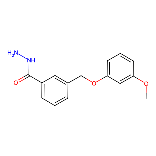 3-[(3-Methoxyphenoxy)methyl]benzohydrazide structure