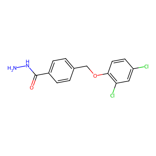 4-[(2,4-Dichlorophenoxy)methyl]benzohydrazide structure