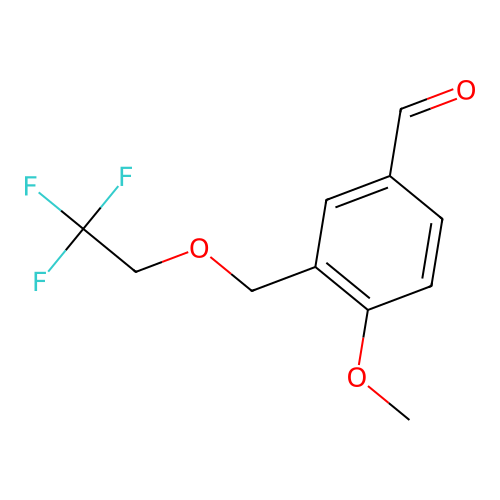 4-Methoxy-3-[(2,2,2-trifluoroethoxy)methyl]benzaldehyde structure