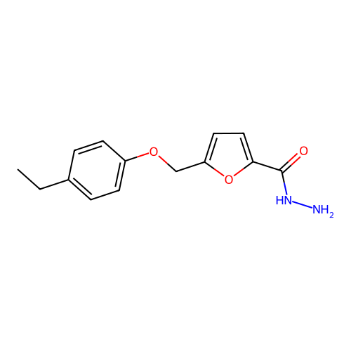 5-[(4-Ethylphenoxy)methyl]furan-2-carbohydrazide structure