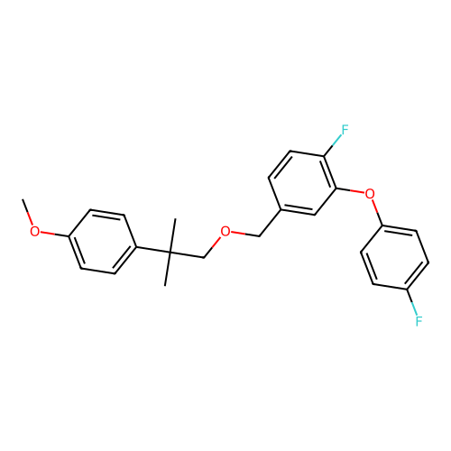 3-(4-Fluorophenoxy)-4-fluorobenzyl 2-(4-methoxyphenyl)-2-methylpropyl ether structure