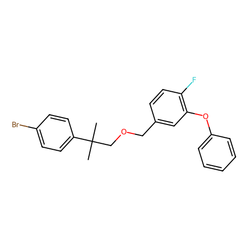 Benzene, 4-((2-(4-bromophenyl)-2-methylpropoxy)methyl)-1-fluoro-2-phenoxy- structure