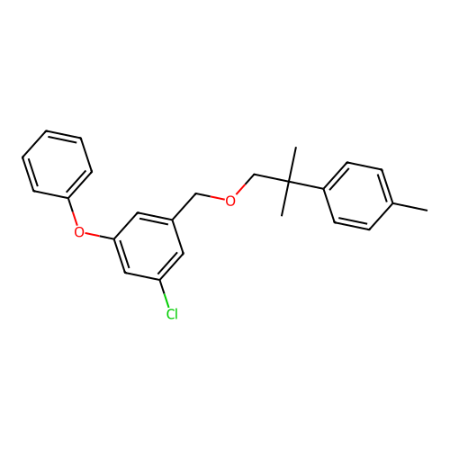 Benzene, 1-chloro-3-((2-(4-methylphenyl)-2-methylpropoxy)methyl)-5-phenoxy- structure
