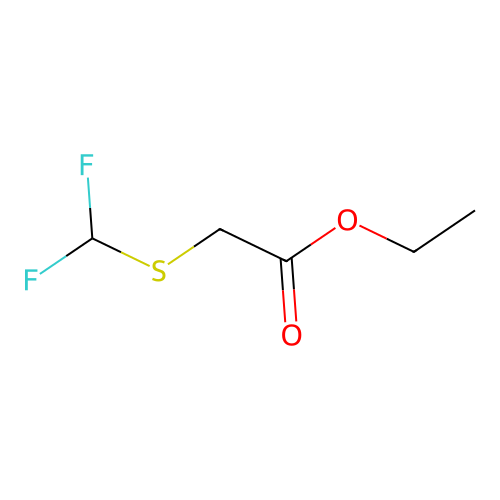 Ethyl 2-(difluoromethylsulfanyl)acetate structure