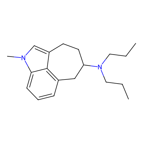 1H-Cyclohept(cd)indol-5-amine, 3,4,5,6-tetrahydro-1-methyl-N,N-dipropyl- structure