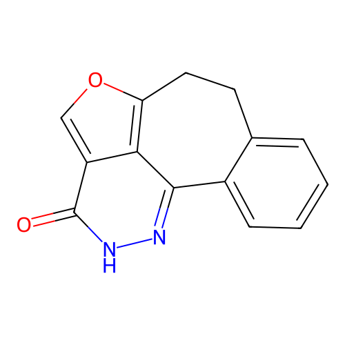 5-Oxa-1,2-diazadibenz(cd,f)azulen-3(2H)-one, 6,7-dihydro- structure