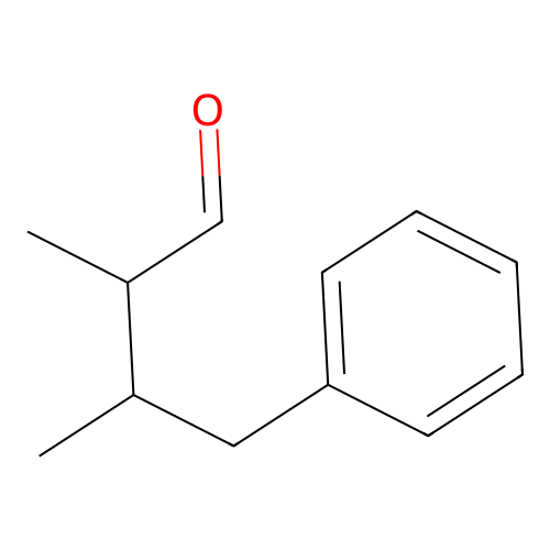 3-Benzyl-2-methylbutyraldehyde structure