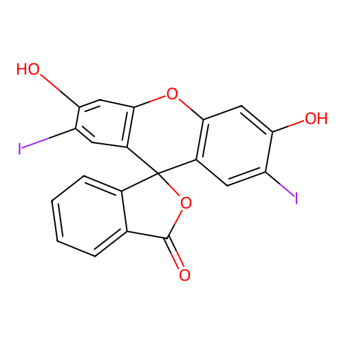 2',7'-Diiodofluorescein structure
