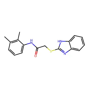 Acetamide, 2-(1H-benzimidazol-2-ylthio)-N-(2,3-dimethylphenyl)- structure