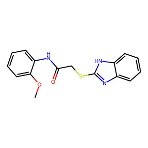 Acetamide, 2-(1H-benzimidazol-2-ylthio)-N-(2-methoxyphenyl)- structure