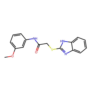 Acetamide, 2-(1H-benzimidazol-2-ylthio)-N-(3-methoxyphenyl)- structure