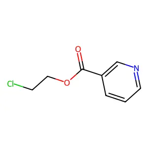 3-Pyridinecarboxylic acid, 2-chloroethyl ester structure