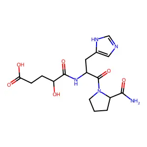 2-羟基-4-羧基丁酰组氨酰脯氨酰胺 structure