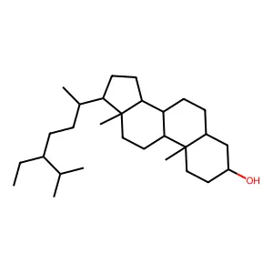 豆甾烷醇 structure