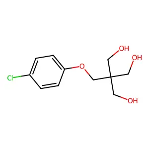 1,3-Propanediol, 2-((p-chlorophenoxy)methyl)-2-(hydroxymethyl)- structure