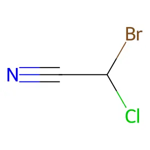 溴氯乙腈 structure