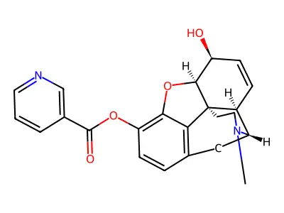Morphine 3-nicotinate structure