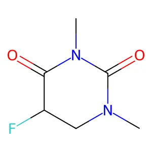 2,4(1H,3H)-Pyrimidinedione, 5-fluorodihydro-1,3-dimethyl- structure