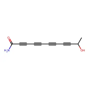 10-Hydroxy-undeca-2,4,6,8-tetraynamide structure